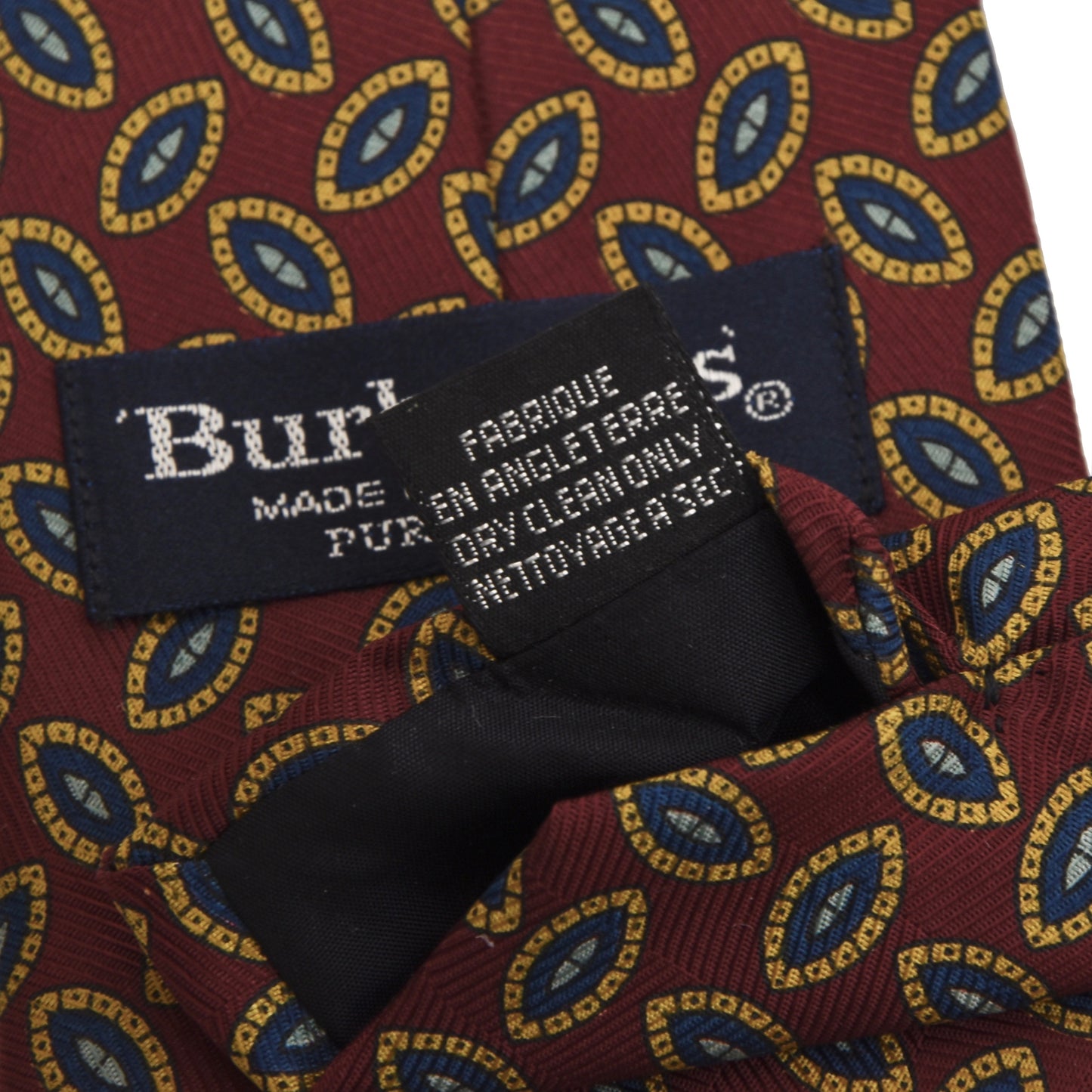 Burberrys London Neat Silk Tie - Burgundy