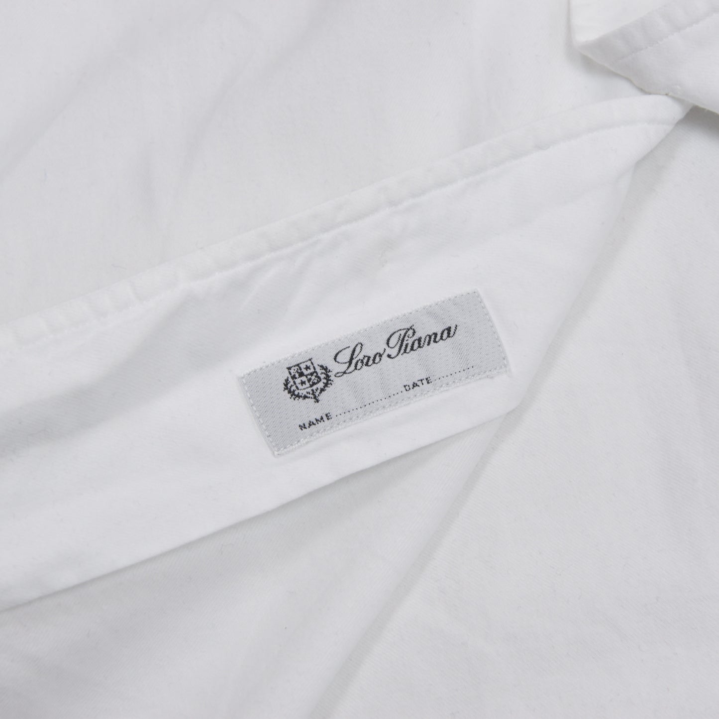 Loro Piana Hemd mit einteiligem Kragen Größe XXL - Weiß