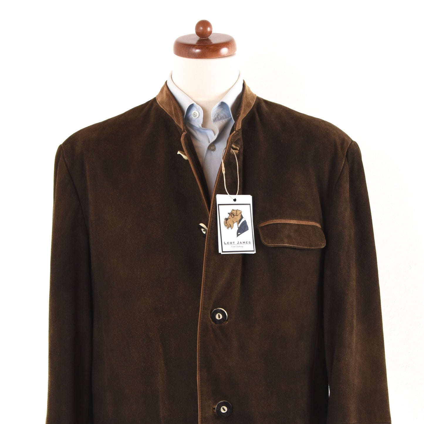 Spieth & Wensky Goat Suede Leather Janker/Jacket Size 54 - Brown