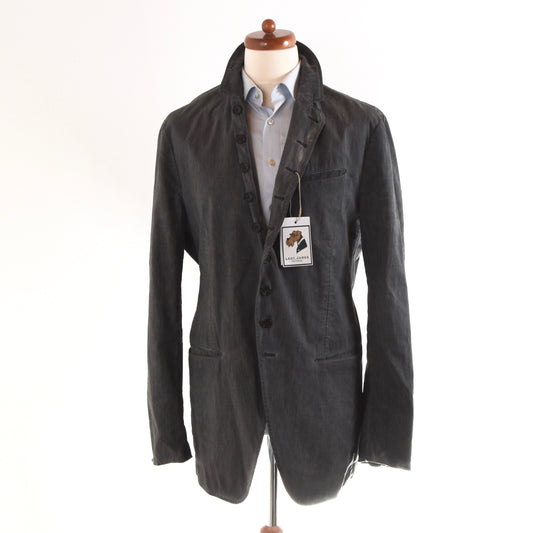 John Varvatos Artisan Baumwolle/Leinen Jacke Größe 54 – Grau