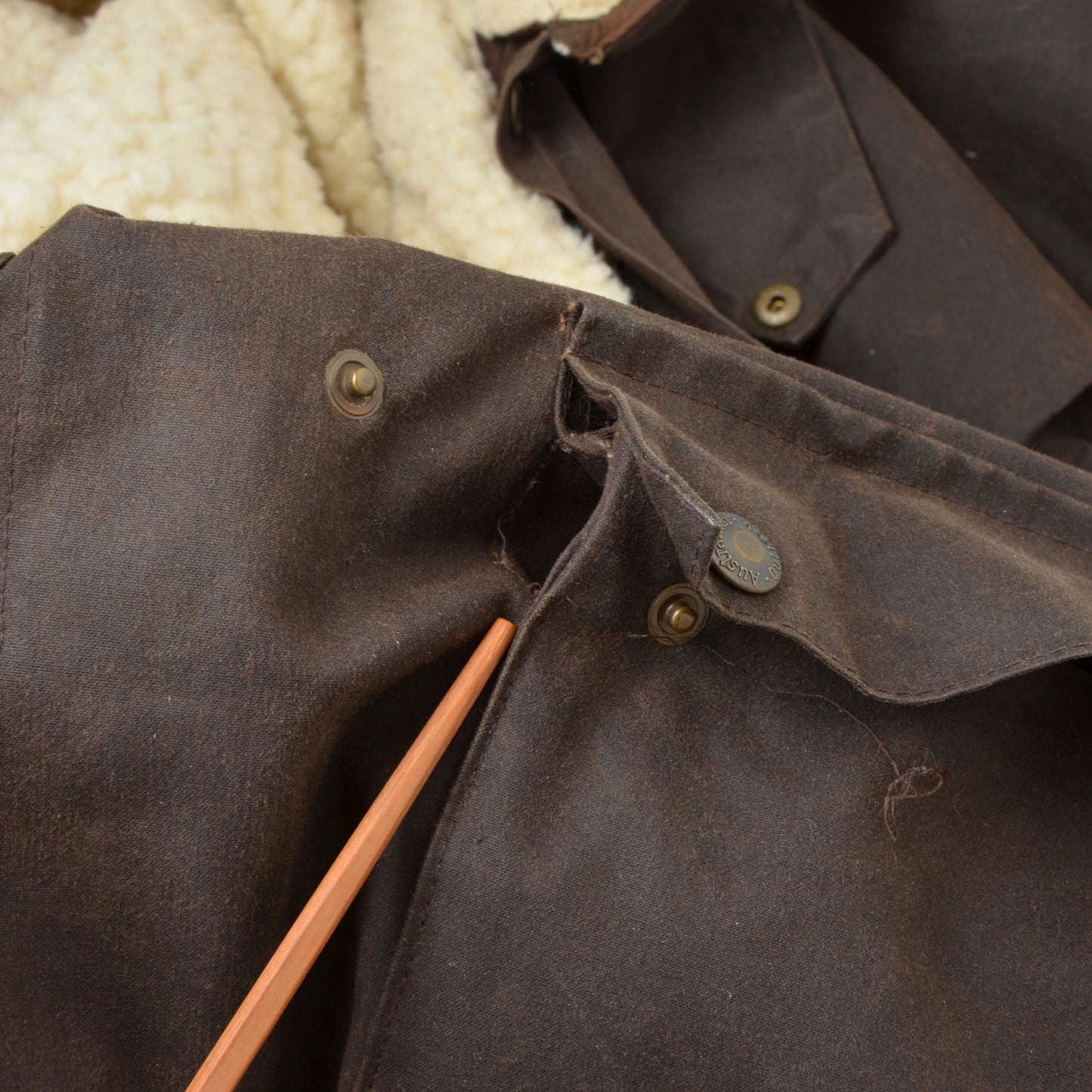 The Australian Collection Waxed Duster Size L - Brown