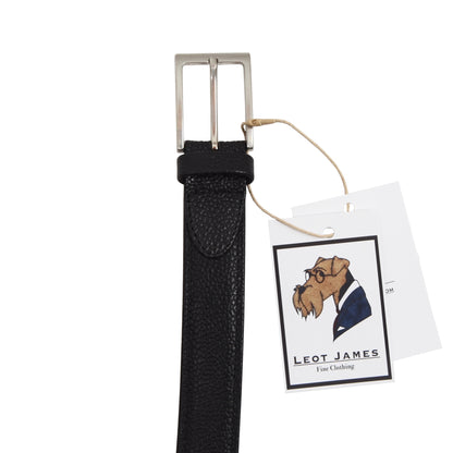 Ludwig Reiter Rembord Scotch Grain Leather Belt Size 95 - Black