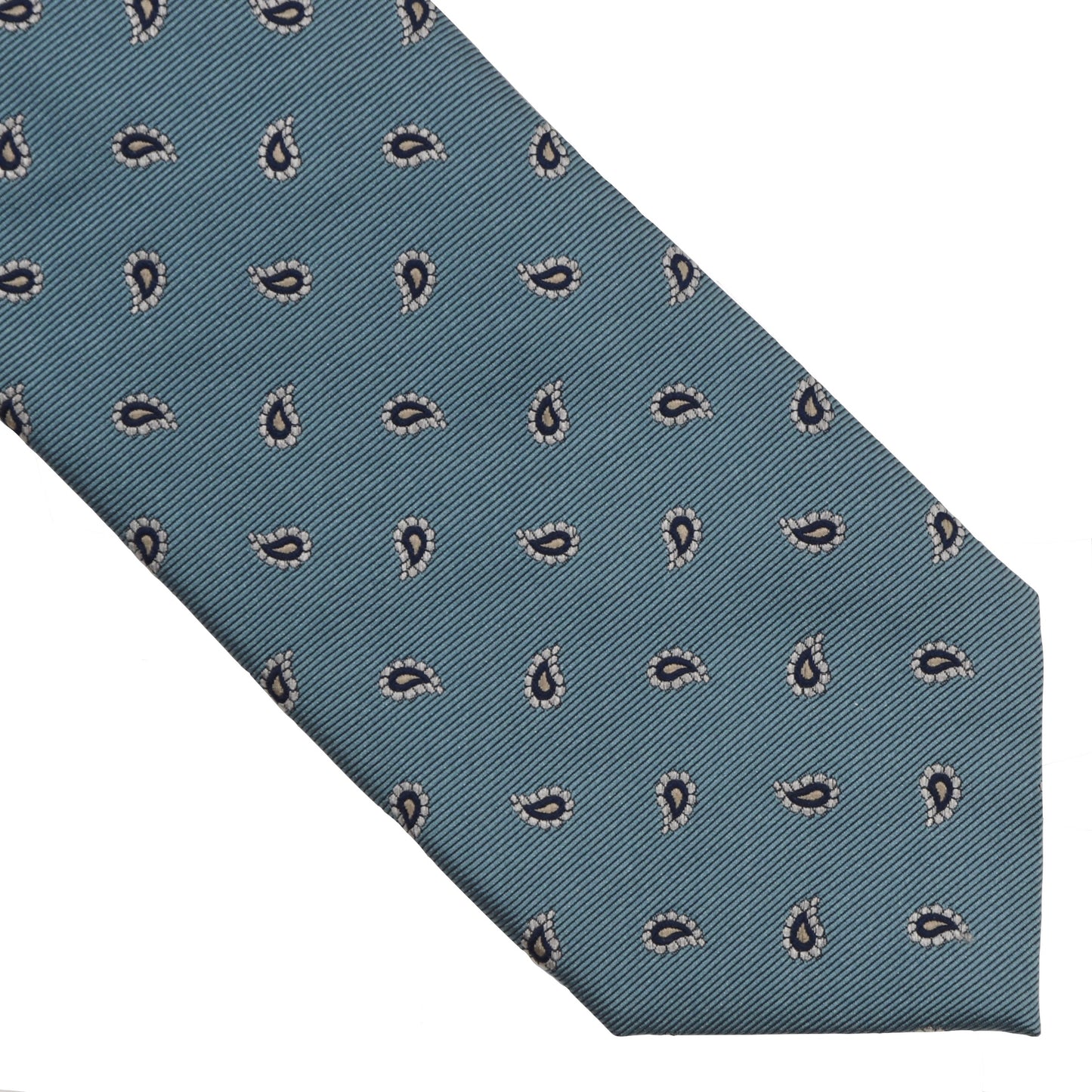 Corneliani Silk Paisley Tie - Blue