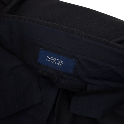 Incotex Super 100s Wool Pants Size 54 - Charcoal