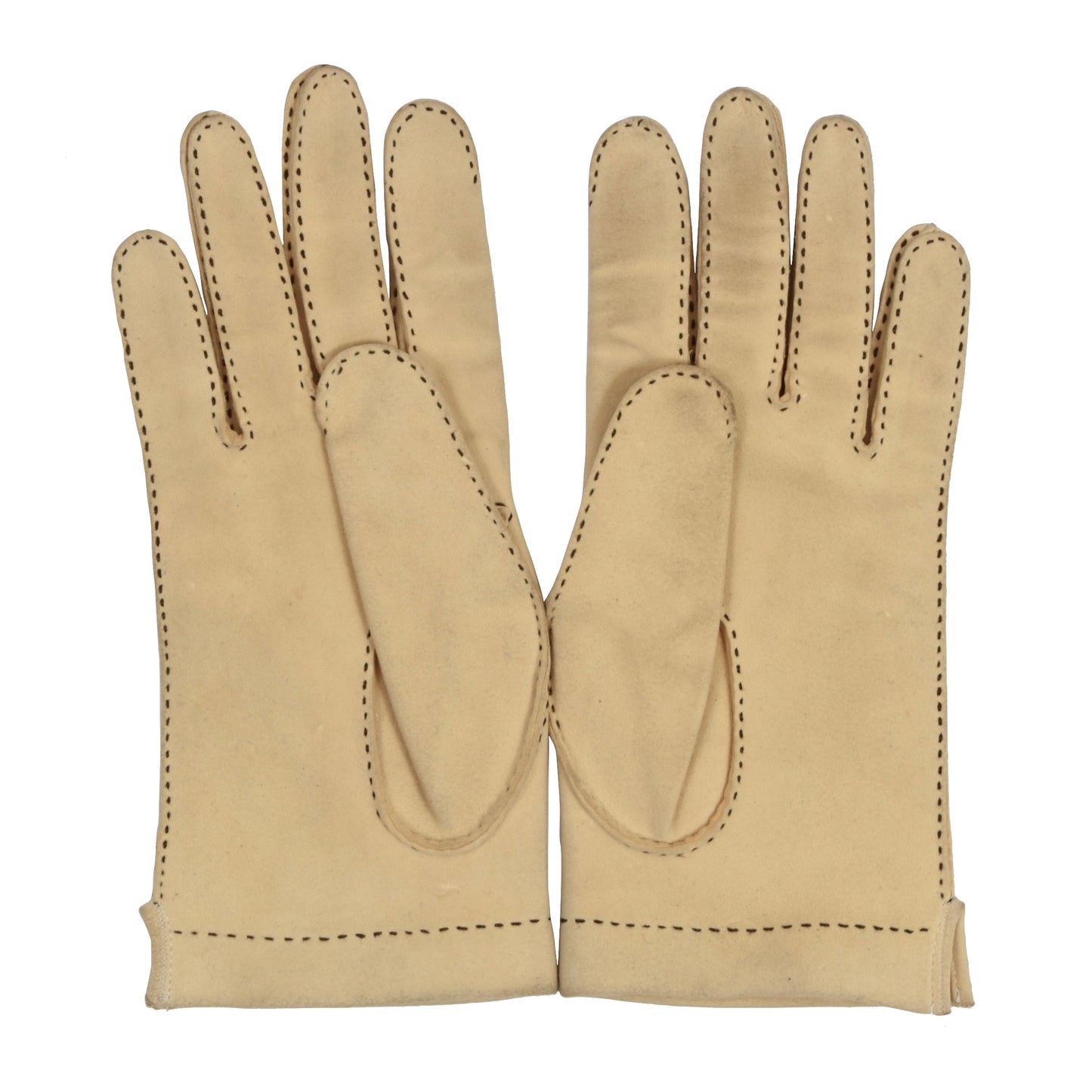 Doeskin Officer Leather Gloves Unlined - Natural/Butter