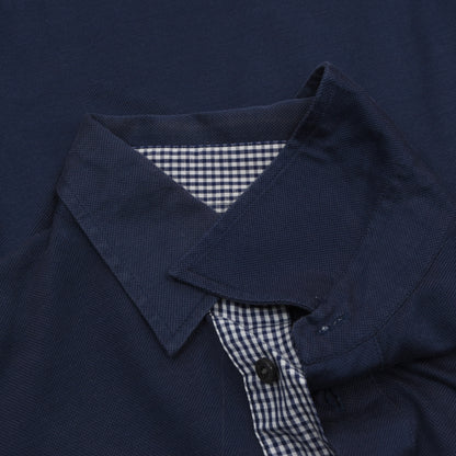 Brioni Cotton Polo Shirt Size M - Navy Blue