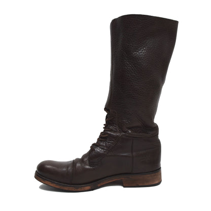 Hugo Boss Military-Style Boots Size 41 - Brown