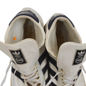 Vintage Adidas Jogging High Sneakers Größe 12-47 1/3 - weiß/Navy