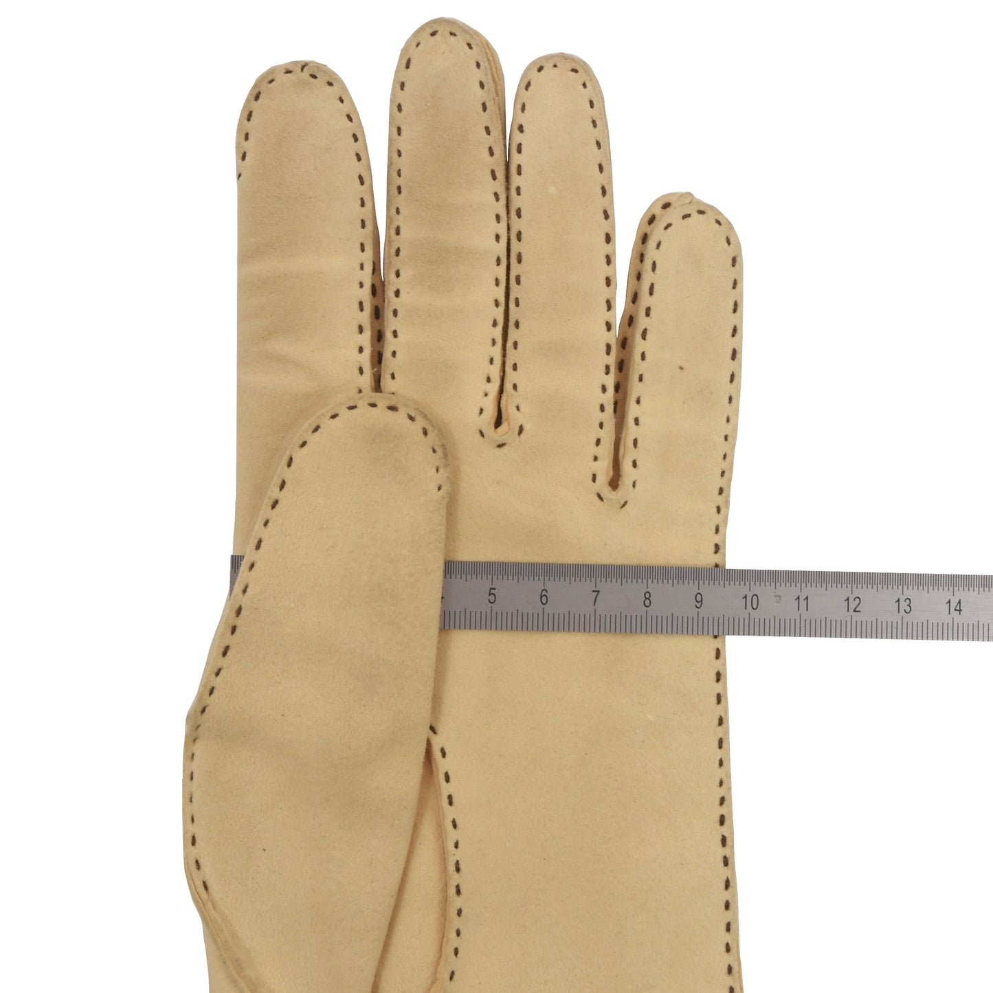 Doeskin Officer Leather Gloves Unlined - Natural/Butter