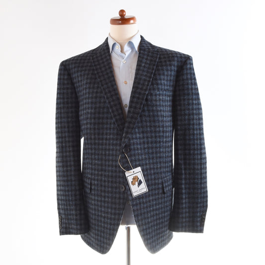 Mario Barutti Harris Tweed Jacke Größe 30/50SH - Blau kariert