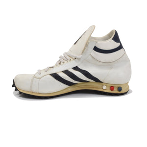 Vintage Adidas Jogging High Sneakers Größe 12-47 1/3 - weiß/Navy