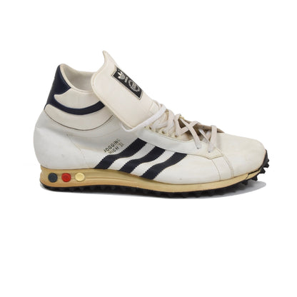 Vintage Adidas Jogging High Sneakers Size 12 - 47 1/3 - White/Navy