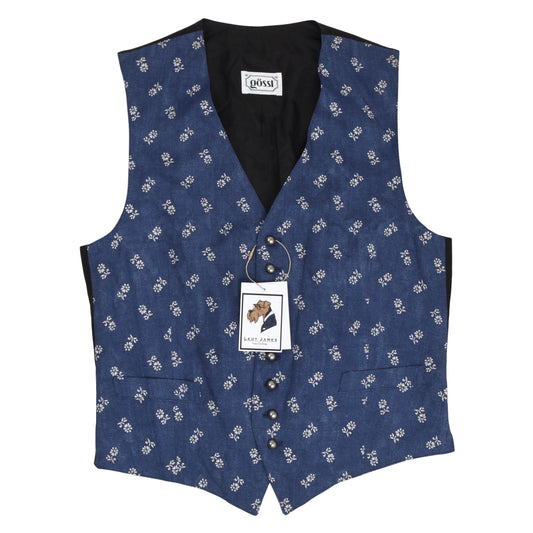 Gössl Waistcoat/Trachtenweste Size 50 - Blue