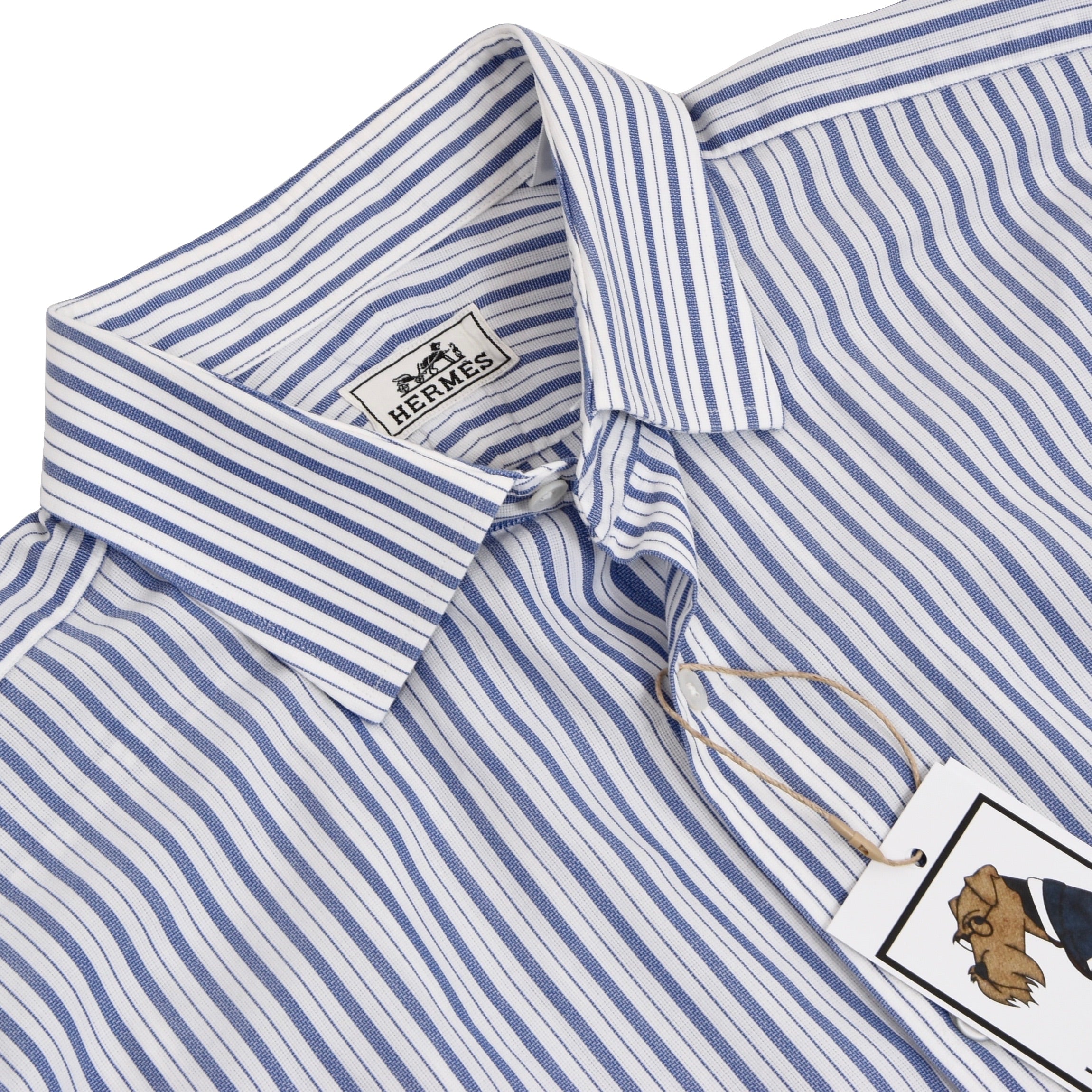 HERMES-PARIS 羽根柄シャツ サイズ40 HERMES-PARIS 羽根柄シャツ サイズ40