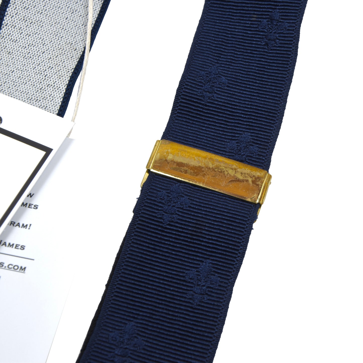 Albert Thurston Braces/Suspenders - Blue Fleur-de-Lis