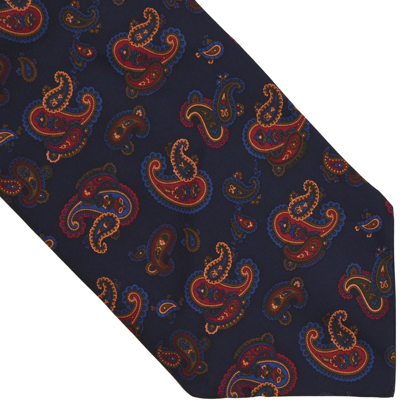 Walbusch Ascot/Cravatte-Krawatte aus Seide - Navy Paisley