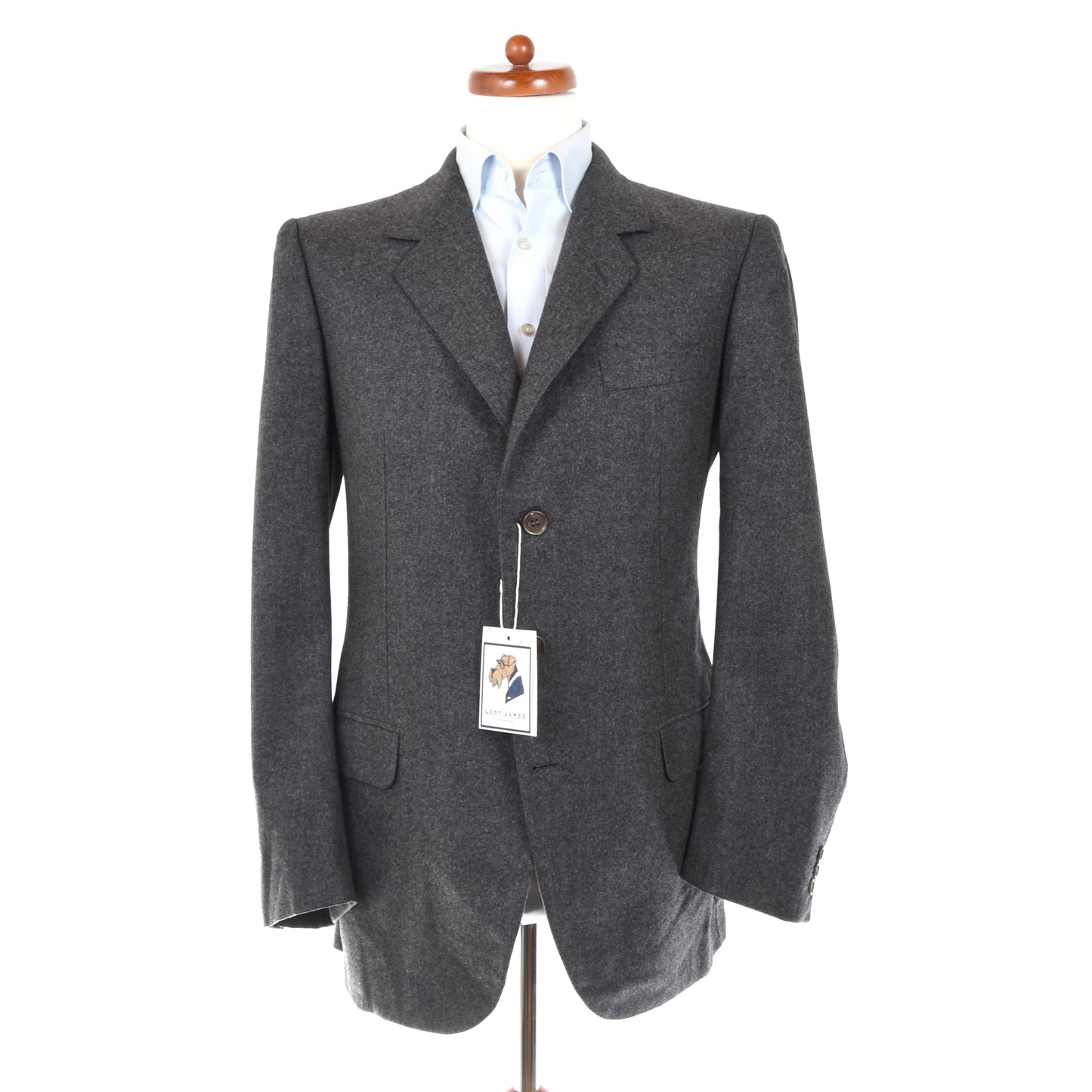 Vintage Brioni Wool Flannel Suit Size 52 - Grey