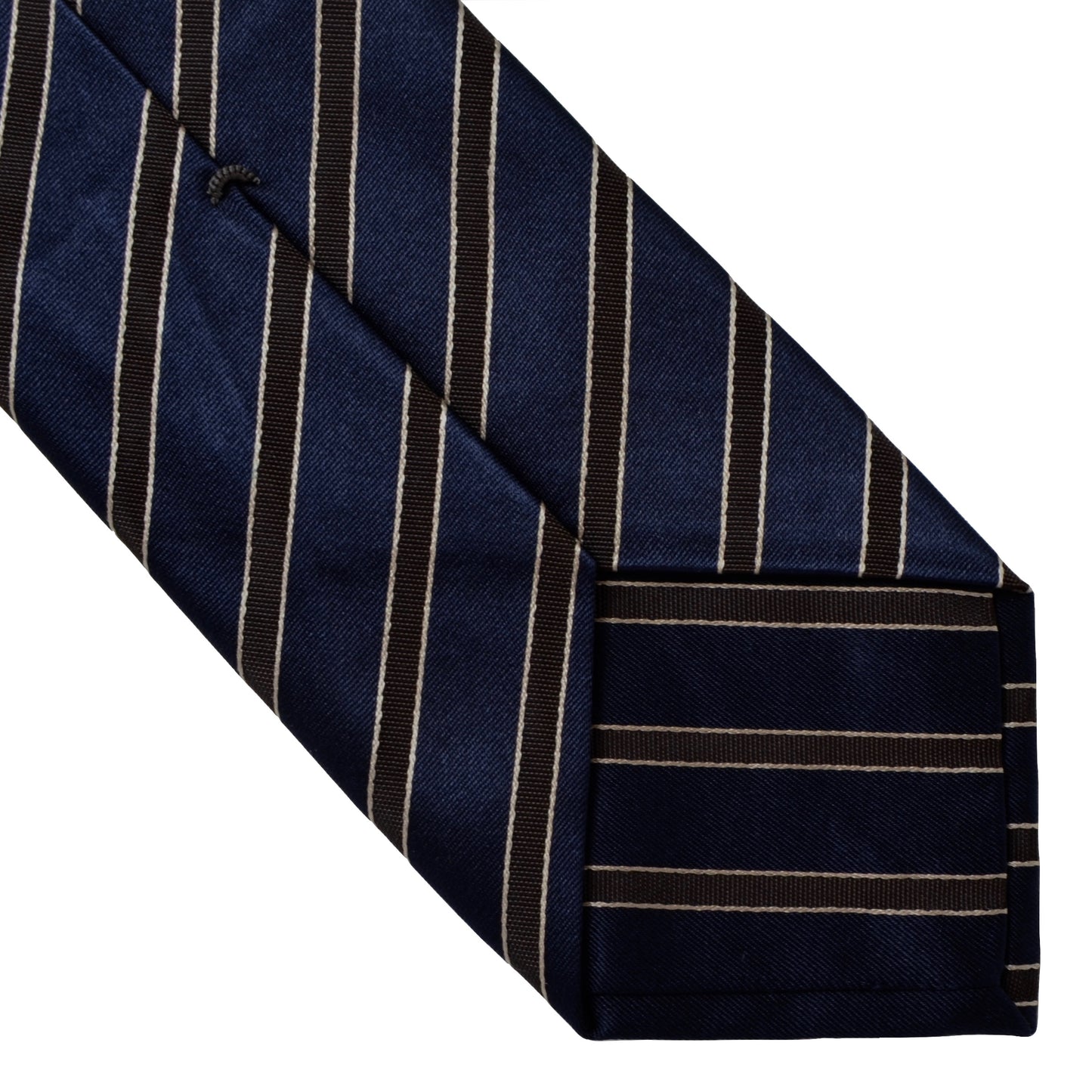 Van Laack Gestreifte Krawatte aus Seide und Wolle - Blau/Braun