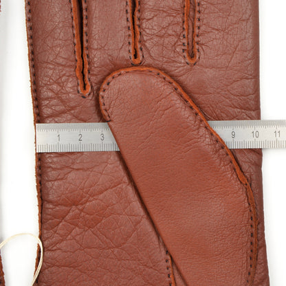 Dent's Lined Leather Gloves Size 8 1/2 - Rust