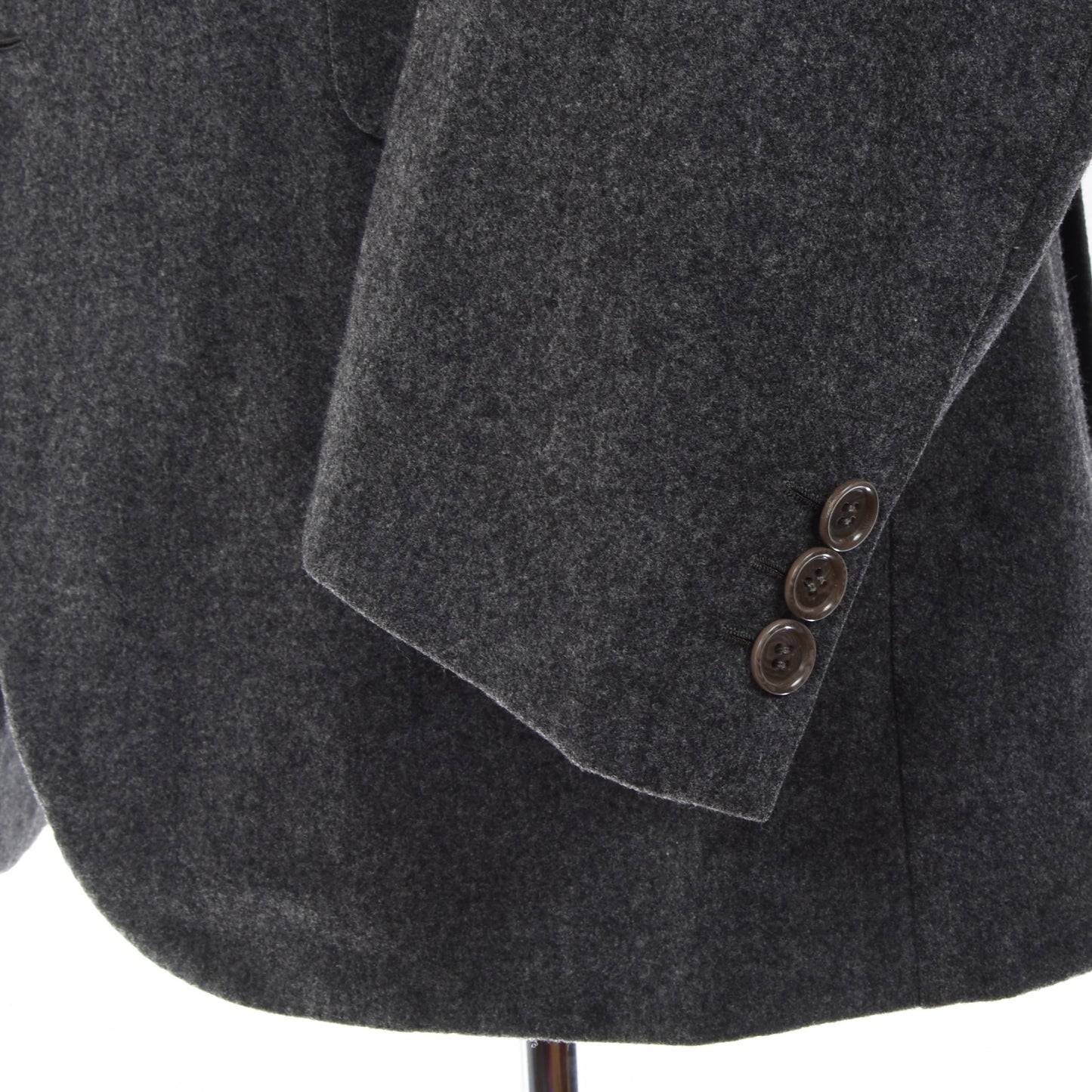 Vintage Brioni Anzug Wolle Flanell Größe 52 - Grau