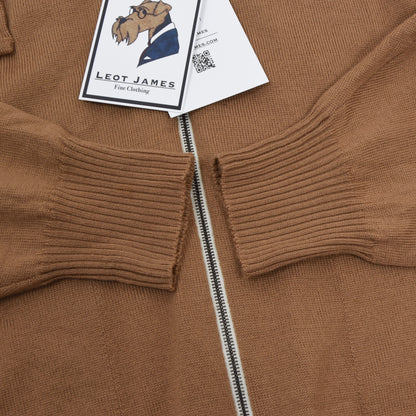 John Smedley Wool Hoodie/Sweater Size XL - Tan