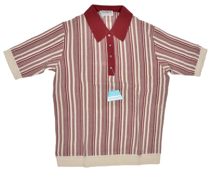 Strick-Poloshirt von Zimmerli Gr. XL - Gestreiftes Cotton Lisle