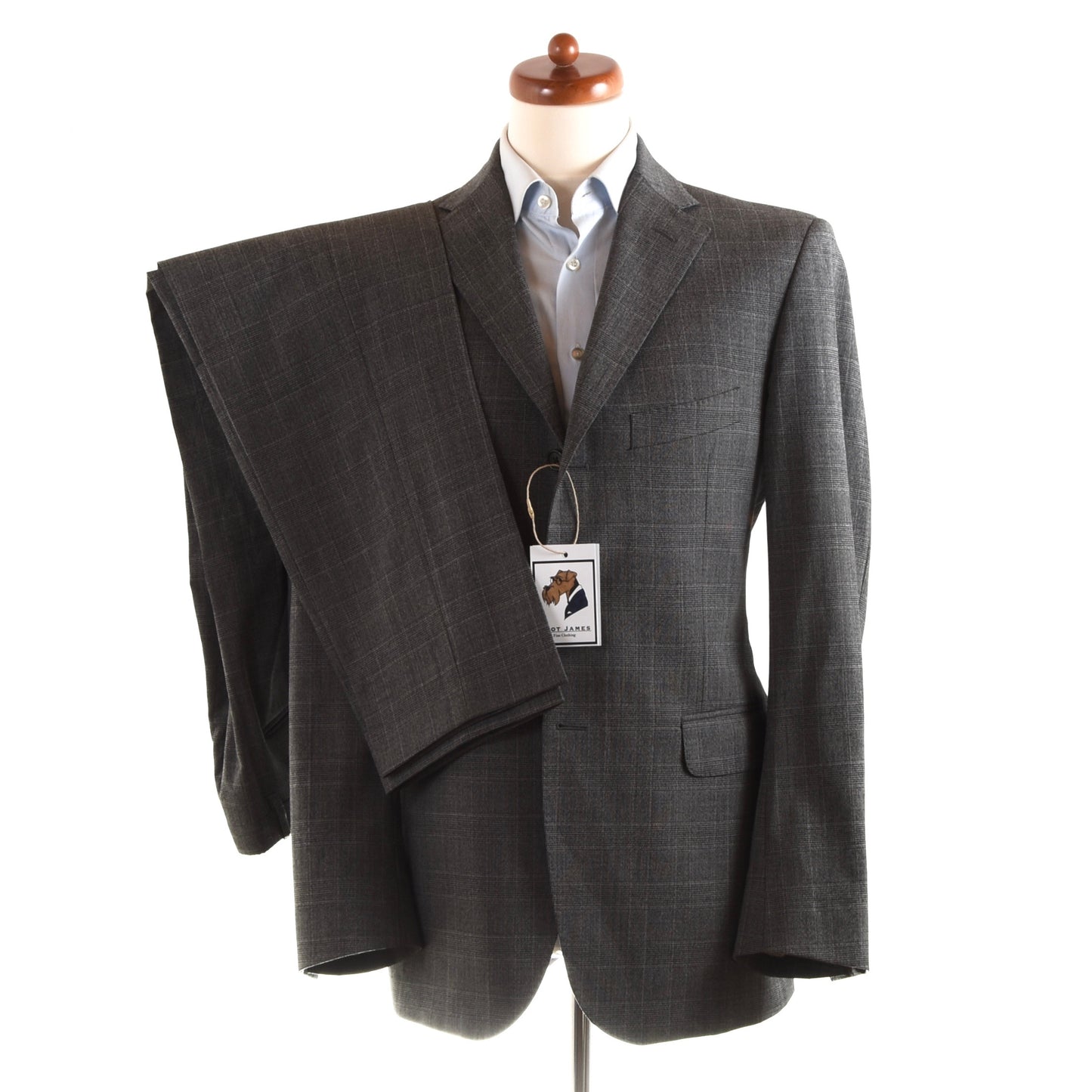 Corneliani Collection Suit Size 50 - Glen Plaid