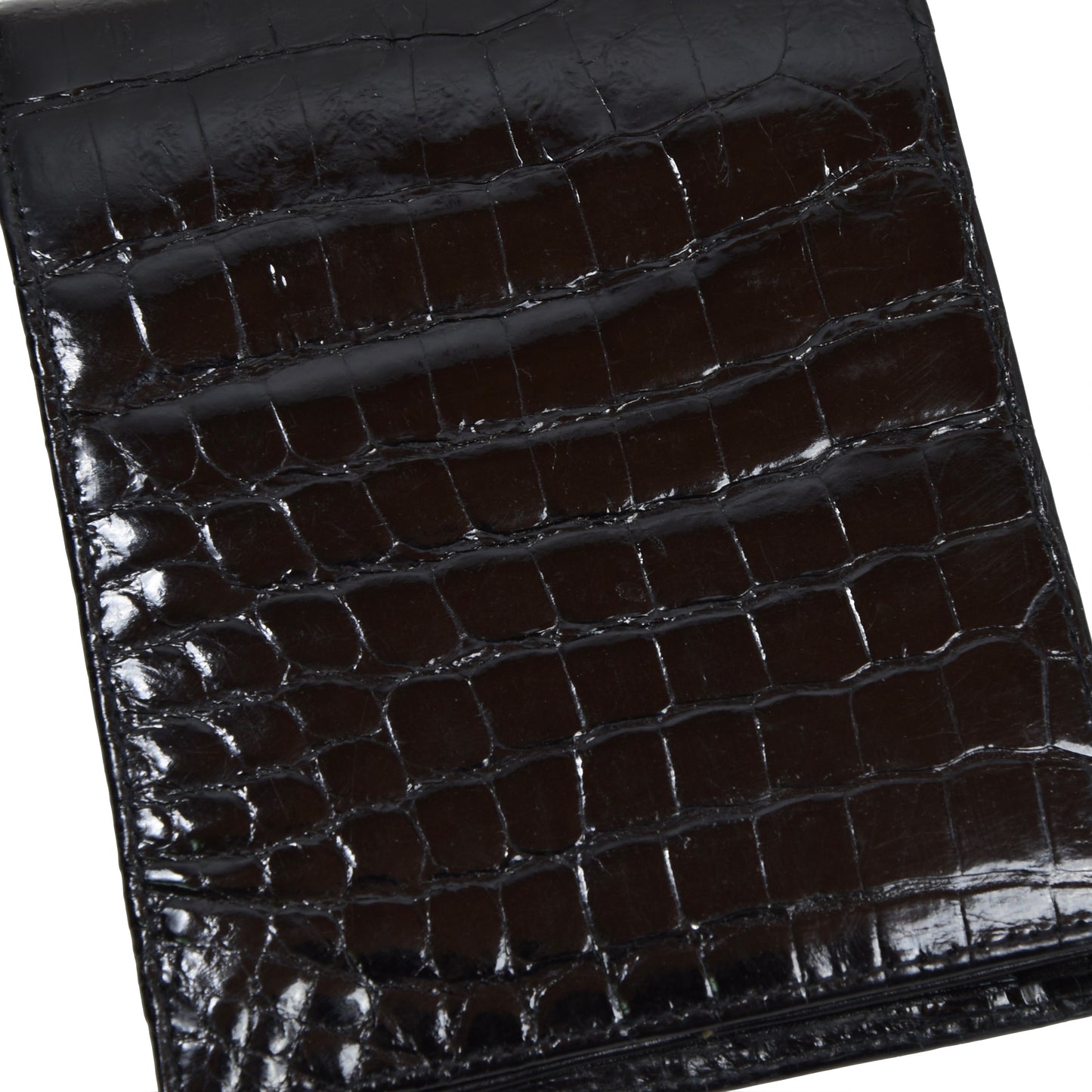 Genuine Crocodile Leather Wallet - Black