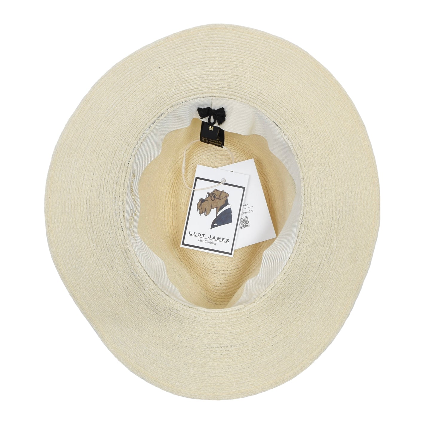 Borsalino Hemp Panama Hat Size M - Beige