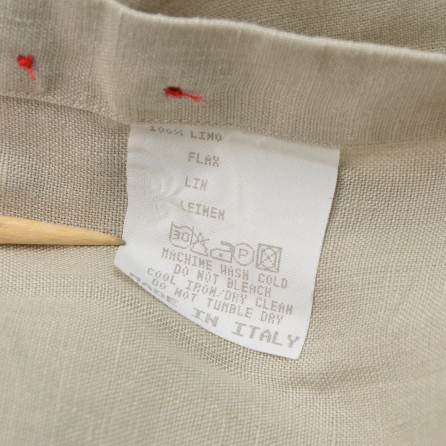Etro Milano 100% Linen Shirt Size 39 - Sand