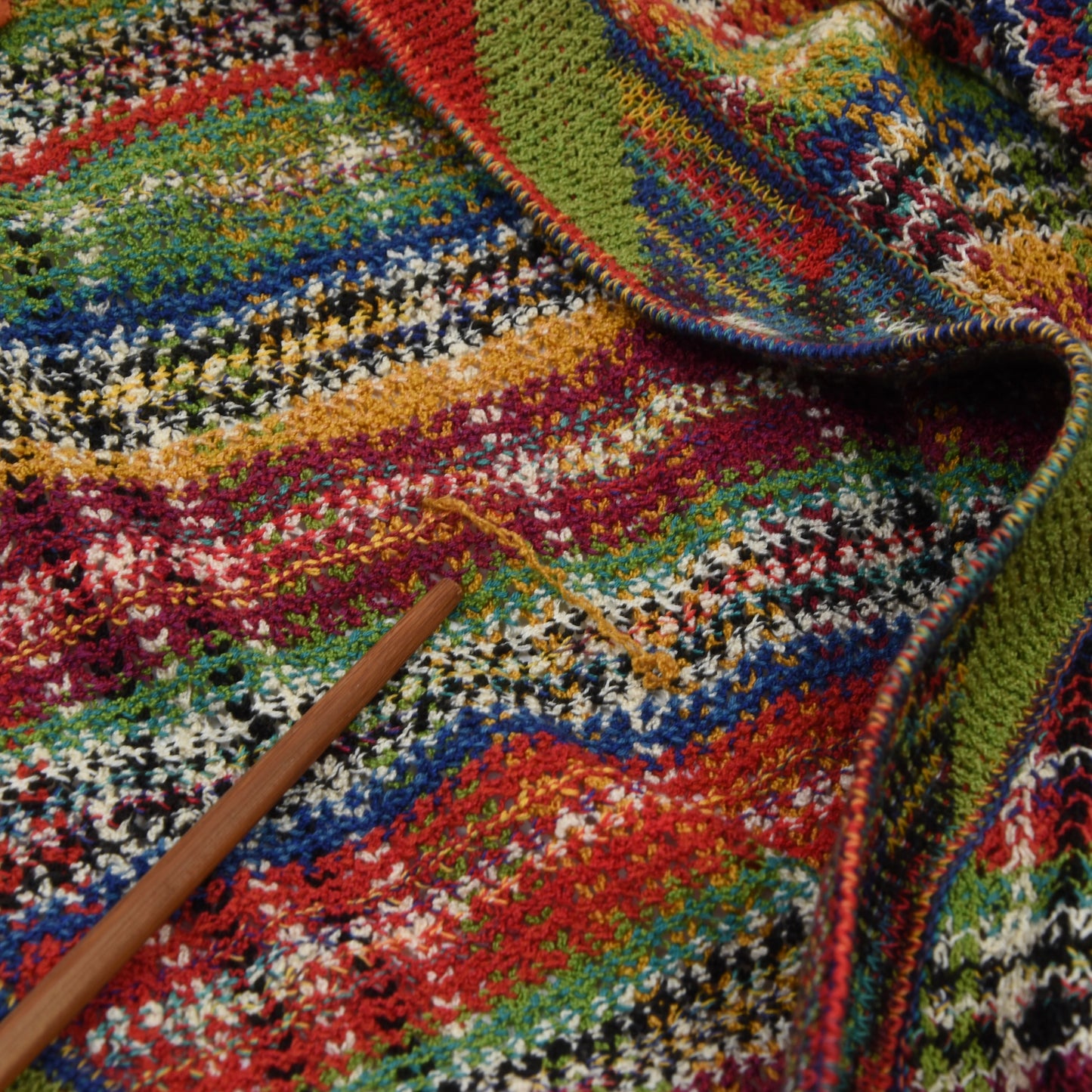 Vintage Missoni Cotton Cardigan Sweater Size 50 - Rainbow Plaid