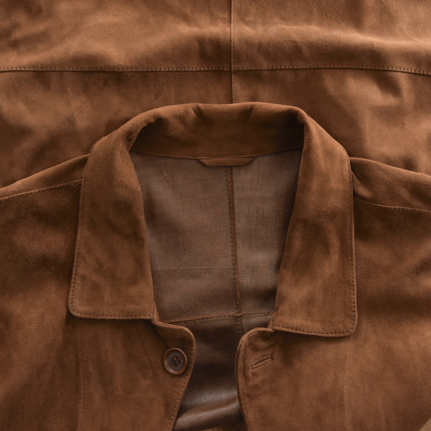 Milestone Goat Suede Leather Coat Size 54 - Brown