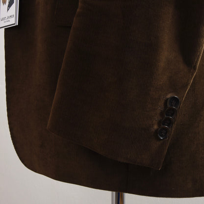 Hugo Boss Corduroy Suit Size 48 - Brown