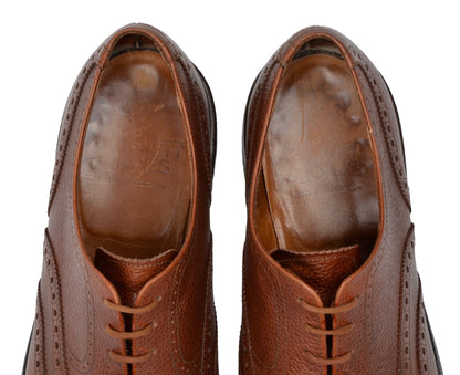 Crockett & Jones Cap Brogue Shoes Size 8.5 EE - Brown