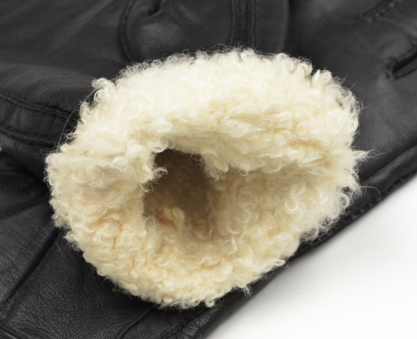 Lamb Shearling Gloves Size M - Black