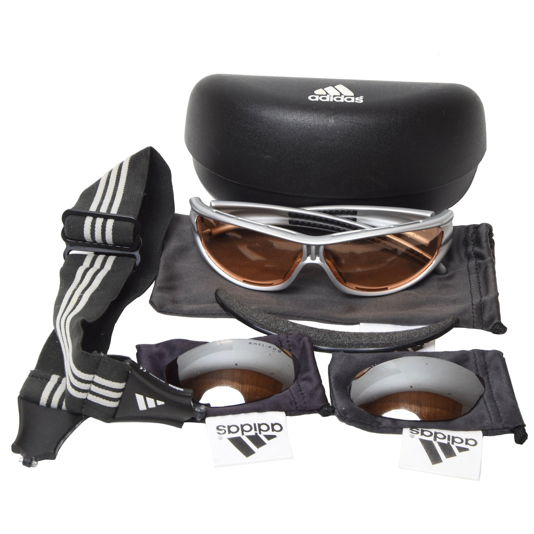Adidas A135 6054 Evil Eye Sonnenbrille - Grau/Silber