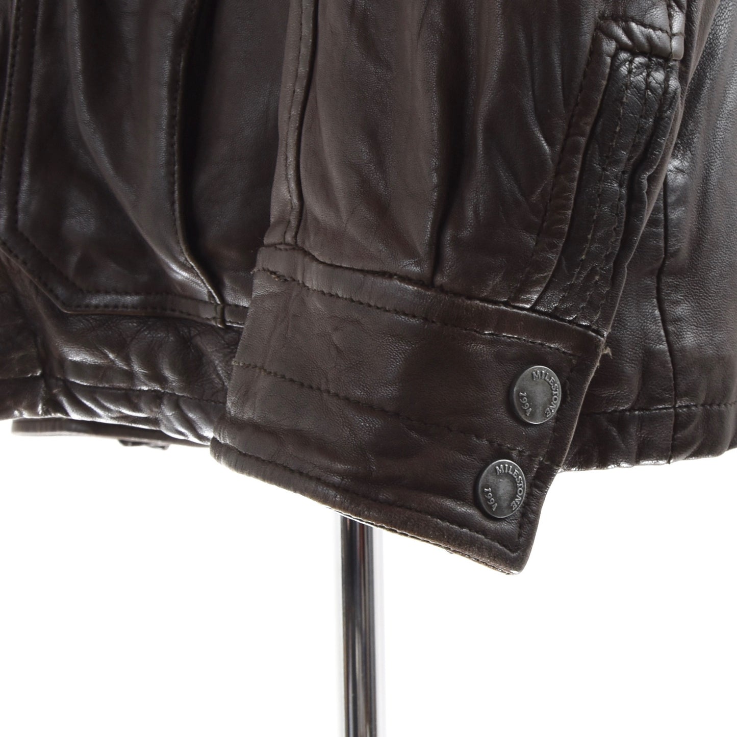 Milestone Lamb Leather Coat Size 48/S - Brown