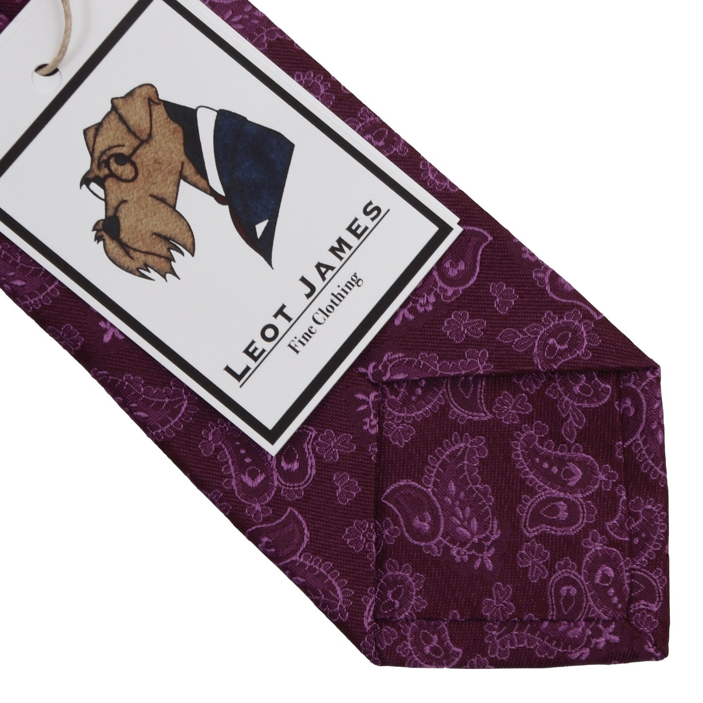 Isaia Napoli Paisley-Seidenkrawatte - Fuchsia