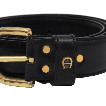 Etienne Aigner Leather Belt Size 90/36 - Black