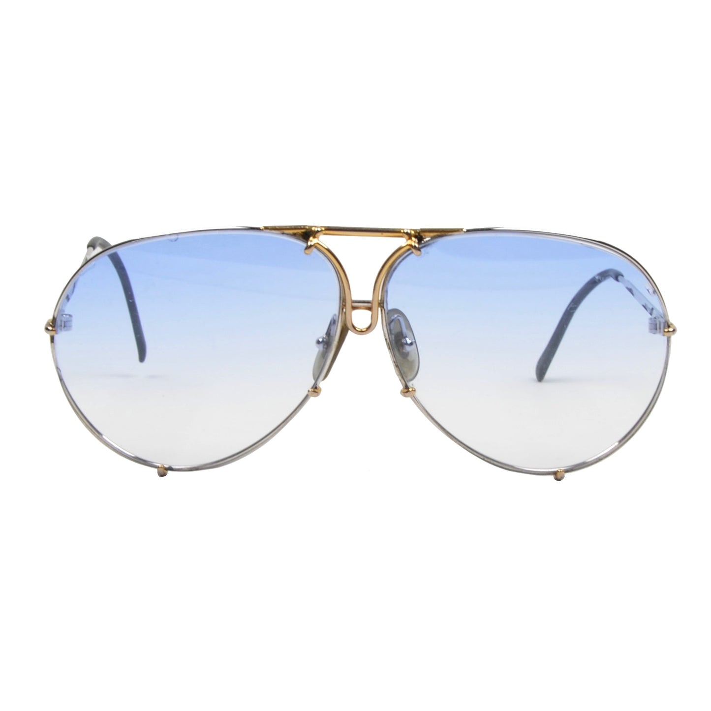 Vintage Porsche Design 5621 Sunglasses - Silver and Blue