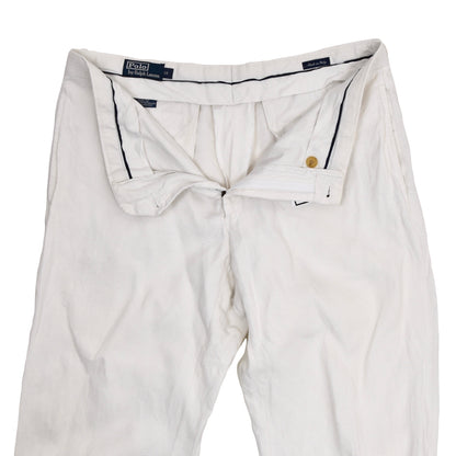 Polo Ralph Lauren 100% Linen Pants Size 34 - White