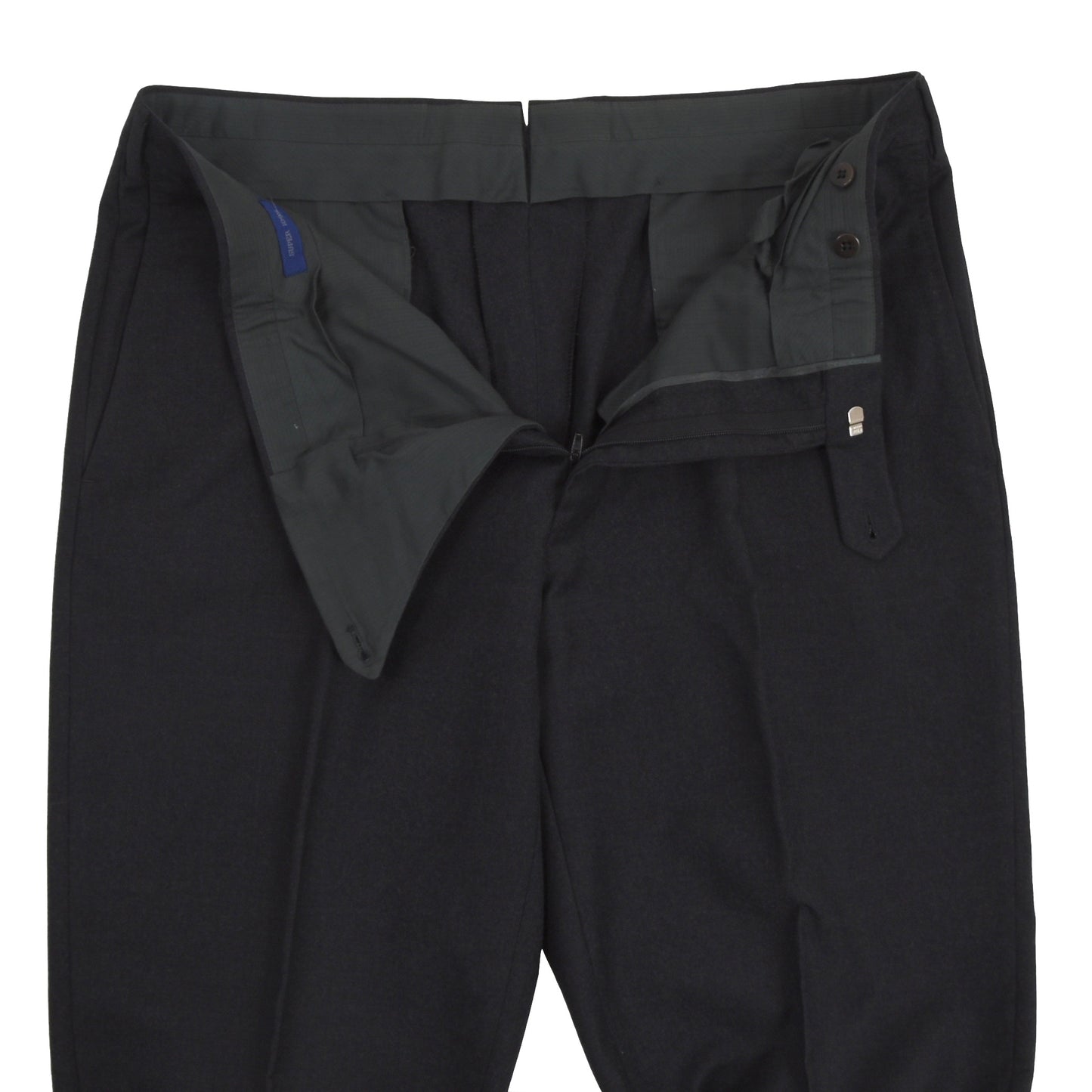 Incotex Super 100s Wollflanellhose Größe 54 - Grau