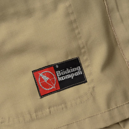 Vintage 60er Jahre Bücking Kompass Shirt-Jacke Größe 54 - Hellbraun