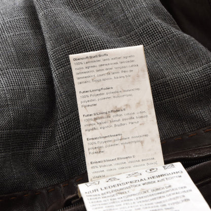 Milestone Lamb Leather Coat Size 48/S - Brown