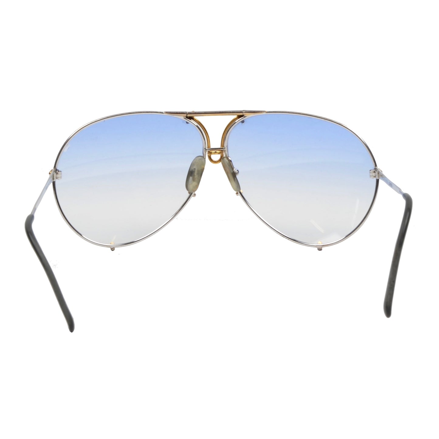 Vintage Porsche Design 5621 Sonnenbrille - Silber und Blau