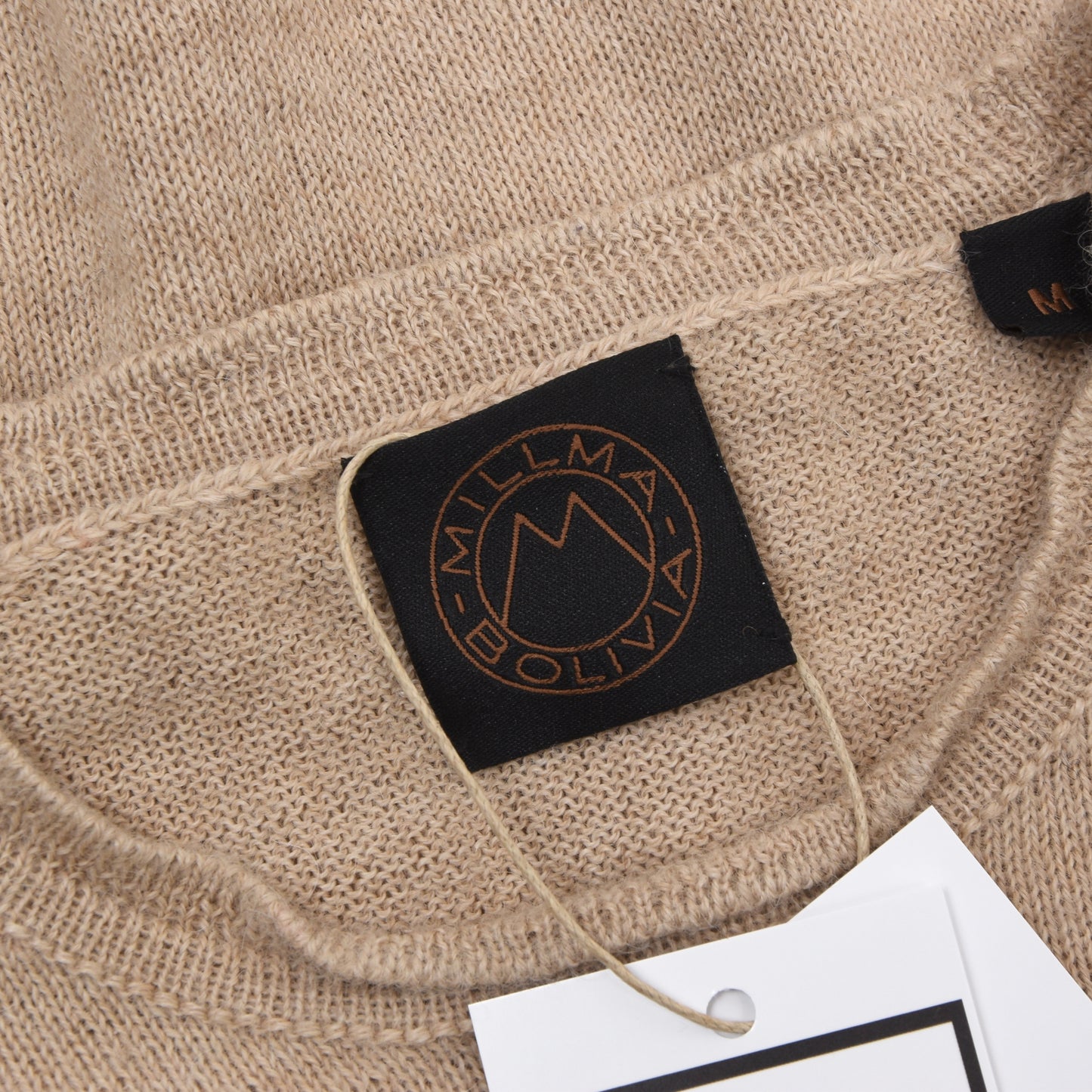 Millma Bolivia 100% Alpaca Sweater Size M - Beige