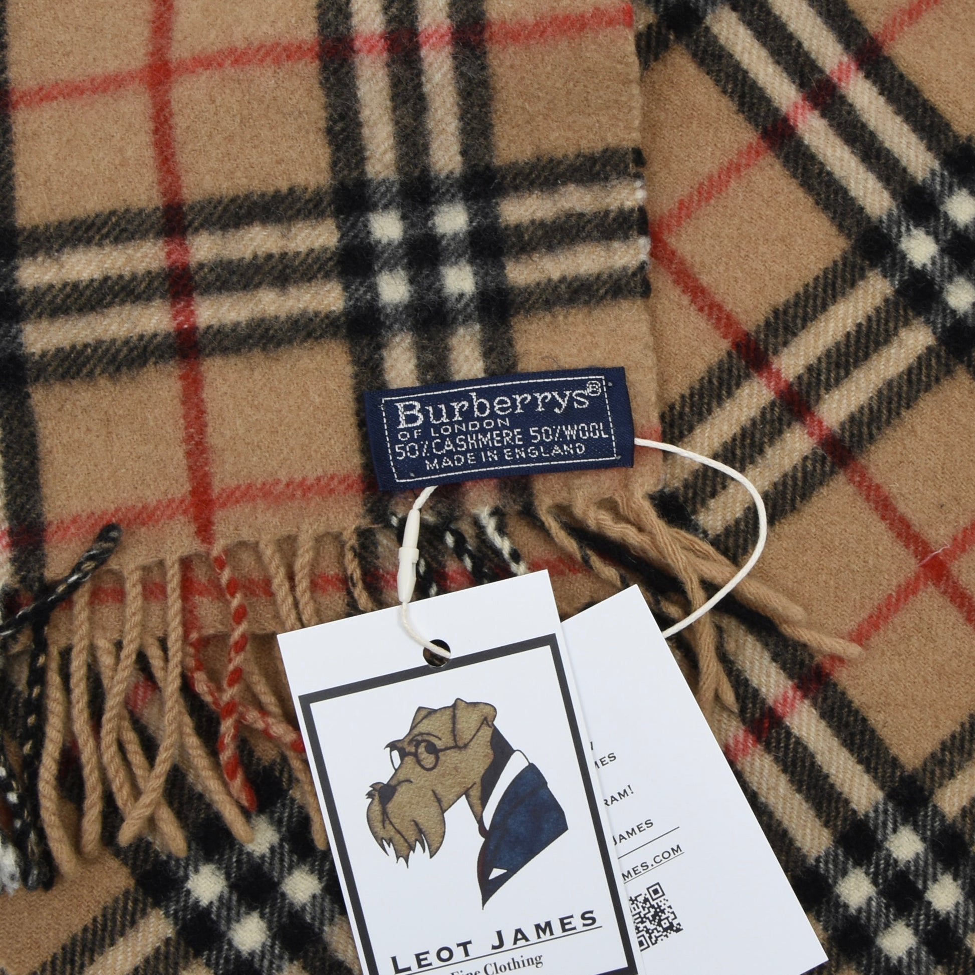 Fashion Burberry 50 Cashmere 50 Wool Scarf Instructions Vintage
