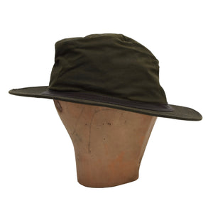 Barbour D592 Bushman Waxed Hat Größe L - Grün