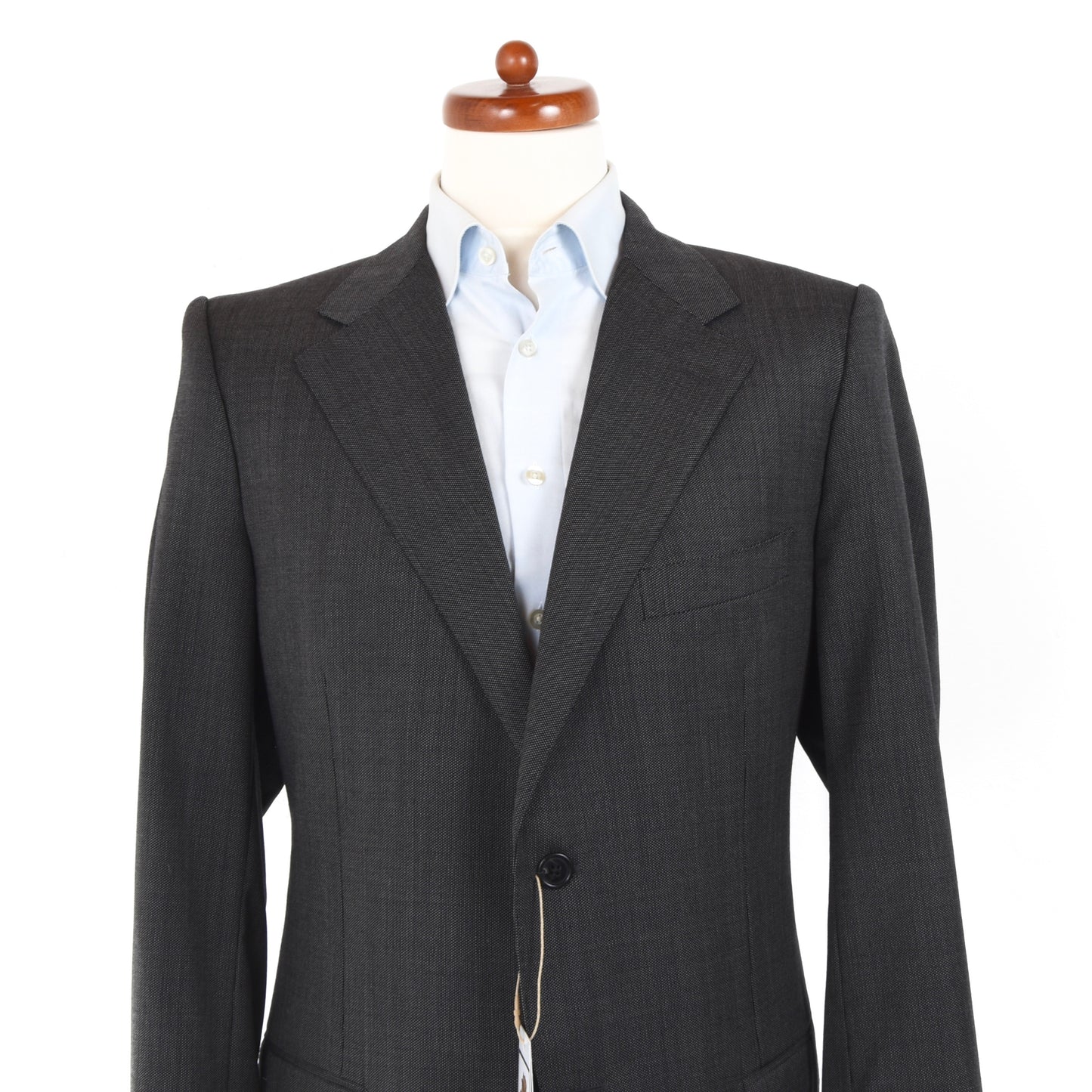 Corneliani Nailhead Wool Suit Size 54 - Charcoal