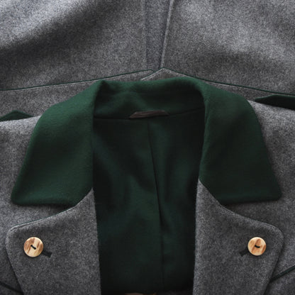 Apennin Loden Schladminger Mantel Größe 48 - Grau